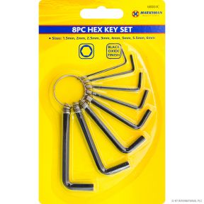 Marksman 68004C 8 Piece Hex Key Set