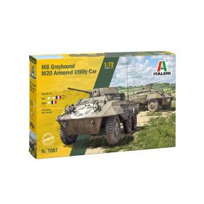 Italeri 7087M8 Greyhound M20 Armed Vehicle Plastic Kit