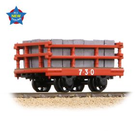 Bachmann 73-028A NG7 Dinorwic Slate Wagon with sides Red With Load