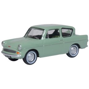 Oxford Diecast 76105010 OO Gauge Ford Anglia Spruce Green