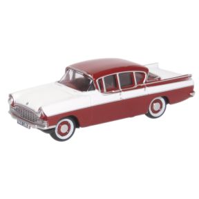 Oxford Diecast 76CRE009 OO Gauge Vauxhall Cresta Venetian Red And Polar White