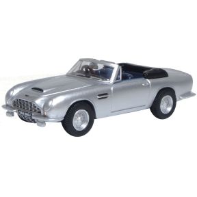 Oxford Diecast 76DB6002 OO Gauge Aston Martin DB6 MkII Volante Silver Birch
