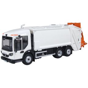 Oxford Diecast 76DE003 OO Gauge Dennis Eagle Refuse Truck White