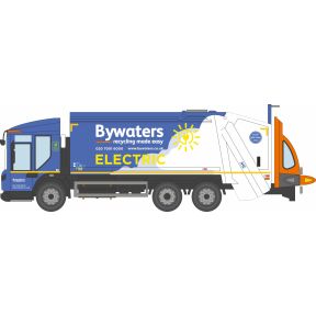 Oxford Diecast 76DE004 OO Gauge Dennis Eagle Refuse Truck Bywaters