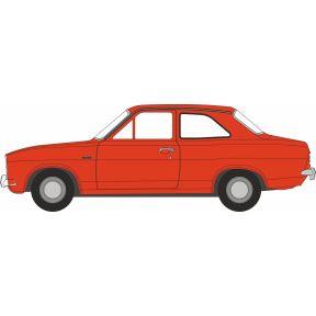 Oxford Diecast 76FE005 OO Gauge Ford Escort MK1 Sunset Red