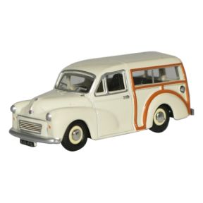 Oxford Diecast 76MMT001 OO Gauge Morris Minor Traveller White