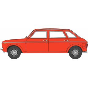 Oxford Diecast 76MX006 OO Gauge Austin Maxi Flame Red (Fawlty Towers)