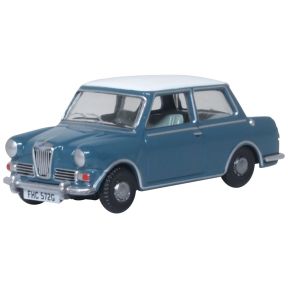 Oxford Diecast 76RE002 OO Gauge Riley Elf MkIII Persian Blue And Snowberry White