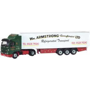 Oxford Diecast 76S143005 OO Gauge Scania 143 40ft Refrigerated Trailer William Armstrong