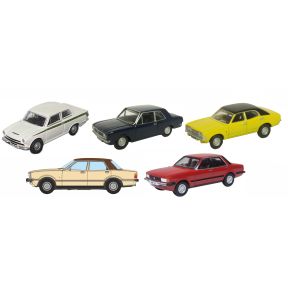 Oxford Diecast 76SET82 OO Gauge 5 Piece Ford Cortina Set Mk1/2/3/4/5