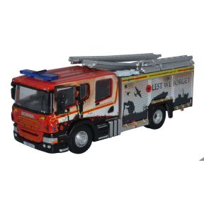 Oxford Diecast 76SFE011 OO Gauge Humberside Fire and Rescue Pump Ladder