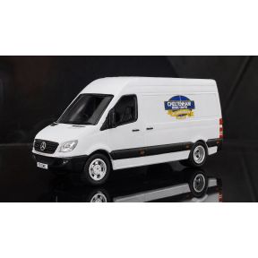 Oxford Diecast 76SP203 OO Gauge Mercedes Sprinter Van White Cheltenham Model Centre 50th Anniversary Exclusive