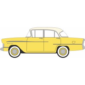 Oxford Diecast 76VVF001 OO Gauge Vauxhall Victor F Series Mk1 Harvest Yellow/Dover White