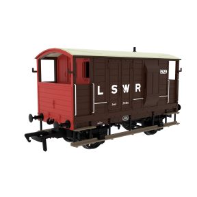 Rapido 820001 OO Gauge LSWR/WD 20 Ton Brake Van LSWR Brown No.6529