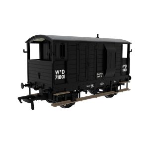 Rapido 820003 OO Gauge LSWR/WD 20 Ton Brake Van WD Black No.71801