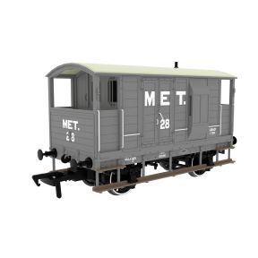 Rapido 820007 OO Gauge LSWR/WD 20 Ton Brake Van Metropolitan Grey No.28
