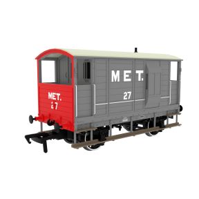 Rapido 820008 OO Gauge LSWR/WD 20 Ton Brake Van Metropolitan Grey No.27
