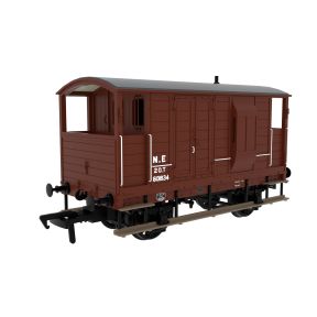 Rapido 820016 OO Gauge LSWR/WD 20 Ton Brake Van Post 1936 LNER Oxide No.601834