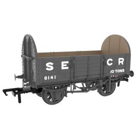 Rapido 824012 OO Gauge SECR 5 Plank 10 Ton Open Wagon SECR Maunsell Dark Grey No.8141
