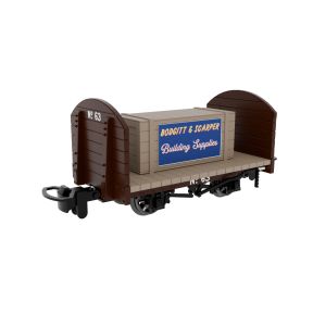 Rapido 833202 OO-9 Round Ended Flat Plain Brown No.63