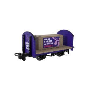 Rapido 833212 OO-9 Round Ended Flat Wagon Purple Moose Brewery