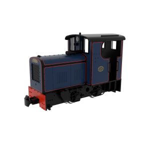 Rapido 834508 OO-9 Fowler Resilient 0-4-0 Diesel Lined Dark Blue DCC Fitted
