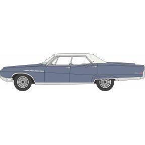 Oxford Diecast 87BE68002 HO Gauge 1968 Buick Electra 225 Medium Teal Blue Mist/Parchment