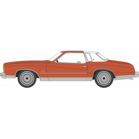 Oxford Diecast 87CM74002 HO Gauge Chevrolet Monte Carlo Landau 1974 Bronze Metallic/White Roof