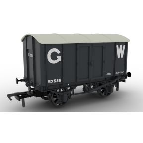 Rapido 908038 OO Gauge GW Diagram V6 Iron Mink Wagon GWR Grey 25 Inch Numbers No.57586