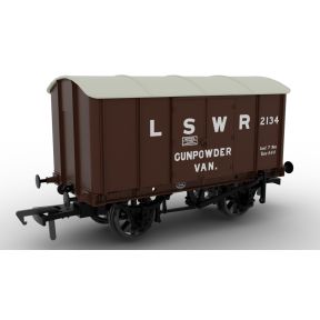 Rapido 908046 OO Gauge Not Quite Mink Van LSWR Brown No.2134
