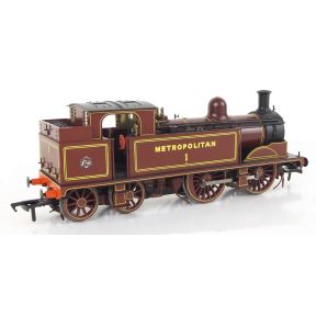 Rapido 909004 OO Gauge Metropolitan Railway 0-4-4 Tank No.1 Metropolitan Red As Preserved 2013 - Present Day