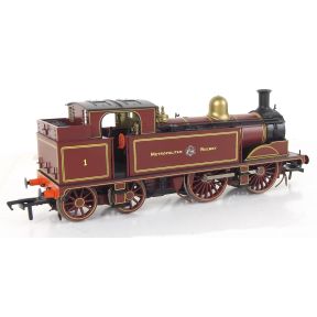 Rapido 909503 OO Gauge Metropolitan Railway 0-4-4 Tank No.1 Metropolitan Red As Preserved 1999 - 2009 DCC Sound Fitted