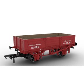 Rapido 925010 OO Gauge GW Diagram O21 Four Plank Open Wagon 52198 GW Red