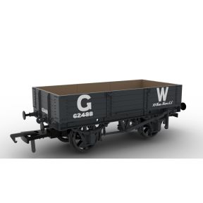 Rapido 925014 OO Gauge GW Diagram O21 Four Plank Open Wagon 62488 23 Inch Numbers