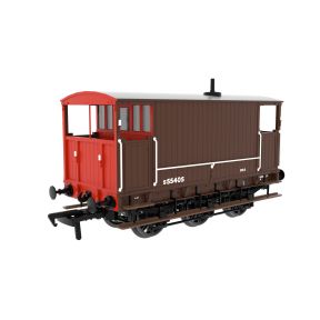 Rapido 931023 OO Gauge SECR 6 Wheel Brake Van BR Brown S55405