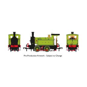Rapido 932002 OO Gauge NER H Class 0-4-0 Tank 1310 NER Simplified Saxony Green Livery (as preserved)