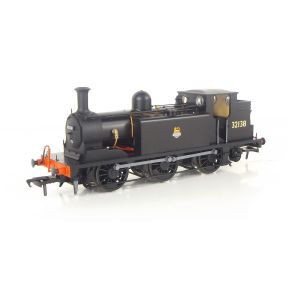 Rapido 936010 OO Gauge SR E1 0-6-0 Tank 32138 BR Unlined Black Early Crest
