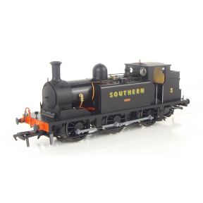 Rapido 936013 OO Gauge SR E1 0-6-0 Tank 3 'Ryde' Southern Black Sunshine Lettering