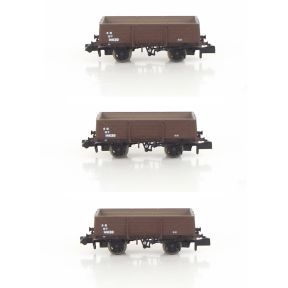 Rapido 942010 N Gauge Pack Of 3 SECR Diagram 1349 5 Plank Wagons Post 1936 SR Brown Livery