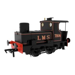 Rapido 949001 OO Gauge Pre-War Sentinel Steam Shunter LMS Black 7164