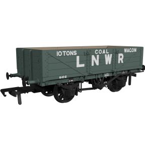 Rapido 950013 OO Gauge LNWR D90 4 Plank Open Wagon LNWR Grey Loco Coal No.48166