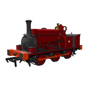 Rapdio 960008 OO Gauge Manning Wardle L Class 0-6-0ST Plain Red