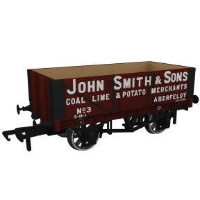 Rapido 967014 OO Gauge 1907 RCH Open Wagon Five Plank 'John Smith & Sons, Aberfeldy'
