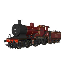 Rapido 974503 OO Gauge MR 483 4-4-0 518 Midland Railway Crimson DCC Sound Fitted