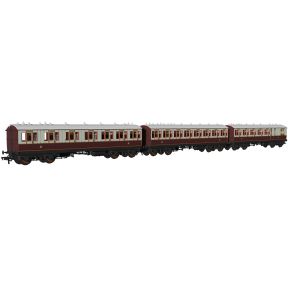 Rapido 978009 OO Gauge LNWR Evolution Non Corridor Carriage Pack