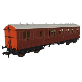 Rapido 978202 OO Gauge Evolution Non-Corridor Brake Third Coach LBSC Mahogany 1240