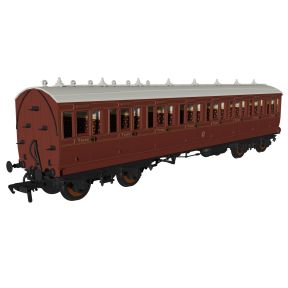 Rapido 978203 OO Gauge Evolution Non-Corridor Third Class Coach LBSC Mahogany 538