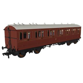 Rapido 978204 OO Gauge Evolution Non-Corridor Composite Coach LBSC Mahogany 264