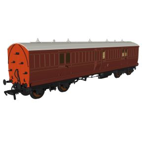 Rapido 978206 OO Gauge Evolution Non-Corridor Full Brake Coach LBSC Mahogany 155