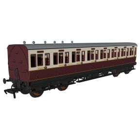 Rapido 978209 OO Gauge Evolution Non-Corridor Third Class Coach GNoSR Red And Cream 119